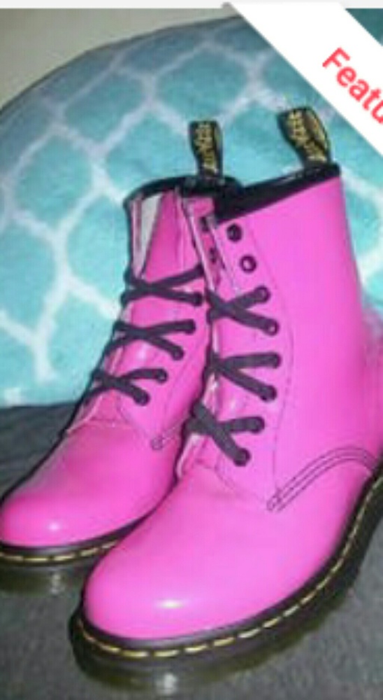 Dr Martens rubber combat boots